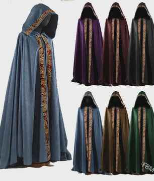 Middeleeuwse Kapmantel met Capuchon - Vintage Gothic Stijl voor Heren en Dames
