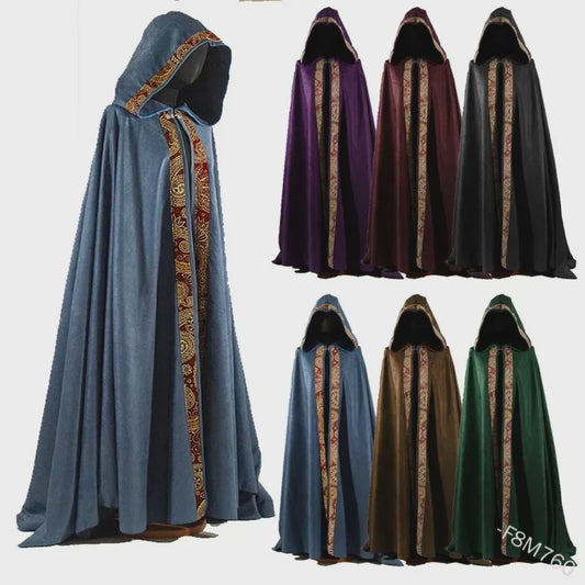 Middeleeuwse Kapmantel met Capuchon - Vintage Gothic Stijl voor Heren en Dames