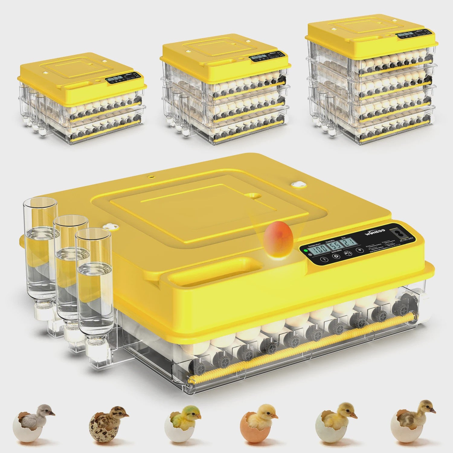 Automatische Broedmachine 288 Eieren - Volledig Automatisch met Temperatuur-, Water- en Keerfunctie - Geschikt voor Kip, Eend, Gans, Kwartel, Duif, Schildpad