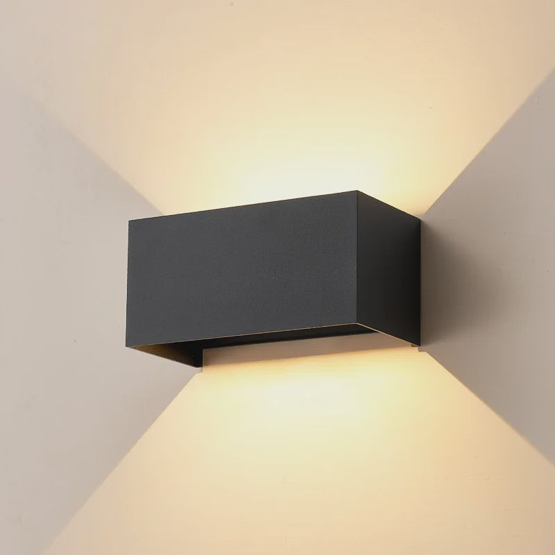 Aluminium LED Wandlamp Buiten IP65 Waterdicht - 12W/24W - Warm & Koel Wit