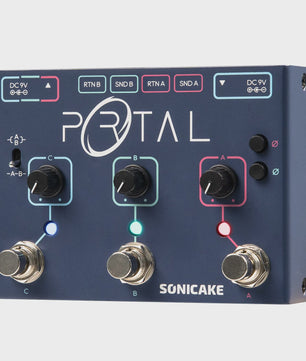 SONICAKE Portal QDS-06: 3-Kanaals Gitaar Effecten Pedaal met ABY Line Selector & Mixer
