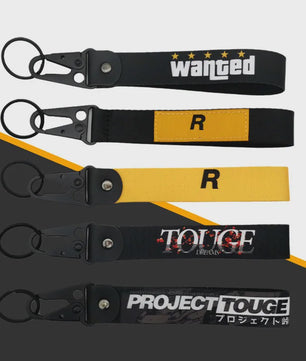 Stoere Nylon Keycord Lanyard met Karabijnhaak - Perfect voor Auto, Motor & Game Fans