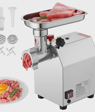 Professionele Elektrische Vleesmolen & Worstmaker - 4.5 tot 9.2 Lbs/Min