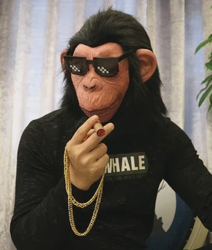 Realistisch Aap Masker - Gorilla/Chimpansee Latex Kostuum voor Feest & Halloween