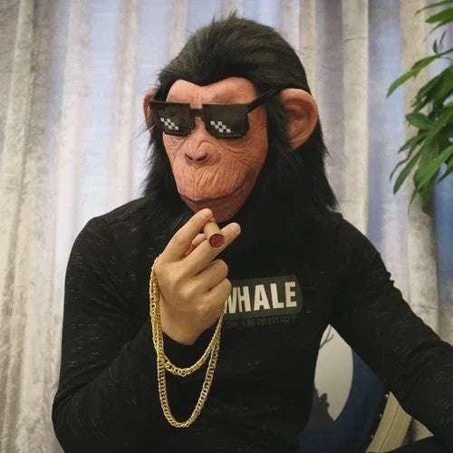 Realistisch Aap Masker - Gorilla/Chimpansee Latex Kostuum voor Feest & Halloween