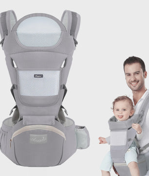 Ergonomische Baby Draagzak Multifunctioneel met Heupstoel - 0 tot 36 Maanden