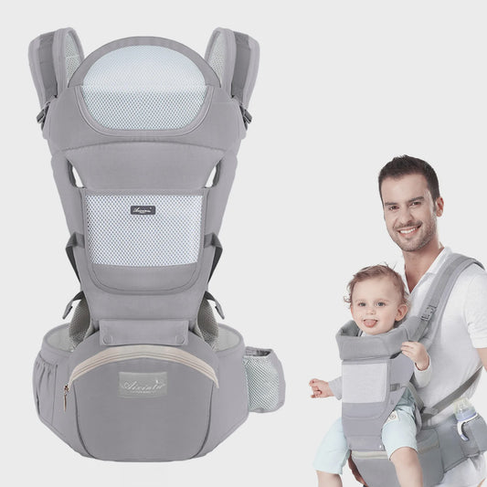 Ergonomische Baby Draagzak Multifunctioneel met Heupstoel - 0 tot 36 Maanden