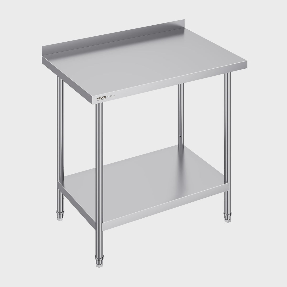 RVS Werktafel 24"x36" - Zwaar Uitvoering, Verstelbare Hoogte voor Keuken & Werkplaats