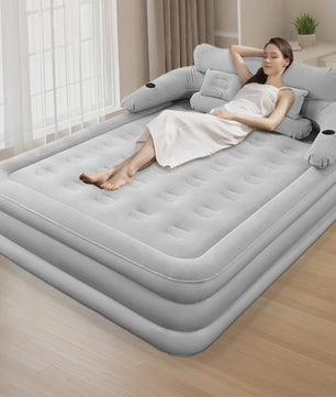 Automatisch Opblaasbaar Luchtbed voor 2 Personen met Ingebouwde Pomp - Extra Dik & Comfortabel voor Binnen & Buiten