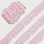 Ruffle Kantband met Borduurwerk - 5cm Breed - Zwart, Wit, Roze - DIY Decoratie