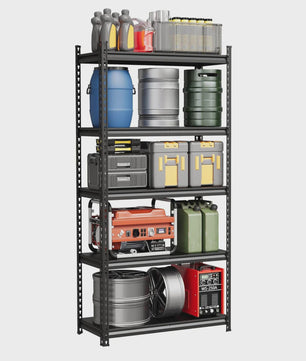 Robuust Stalen Stellingkast 3 of 5 etages - Verstelbaar voor Garage, Keuken, Werkplaats