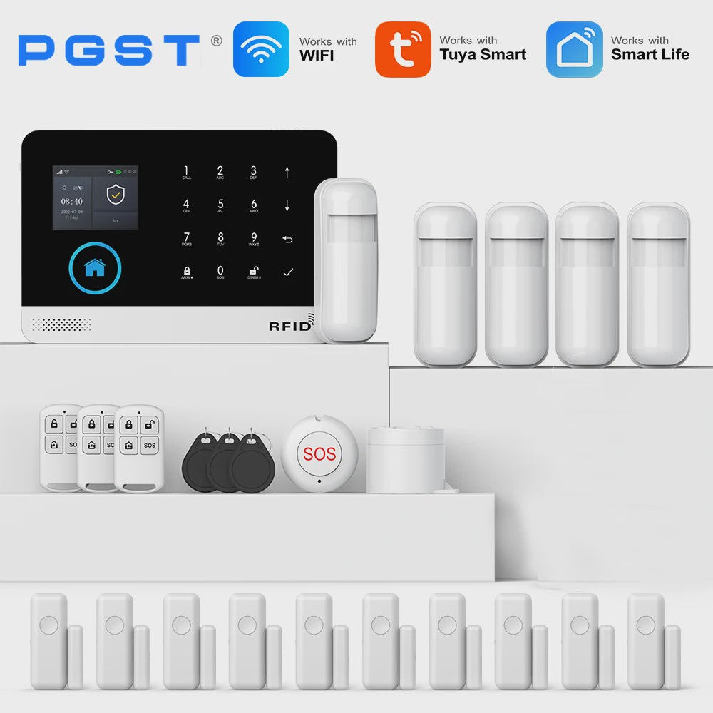 Slimme Draadloze Home Alarmset met WiFi & GSM - Tuya Smart Life App
