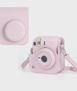 PU Lederen Beschermhoes met Schouderband voor Fujifilm Instax Mini 12 Camera
