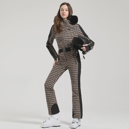 Dames Winter Ski-overall One Piece - Waterdicht, Winddicht & Warm - Outdoor Snowboard Jumpsuit