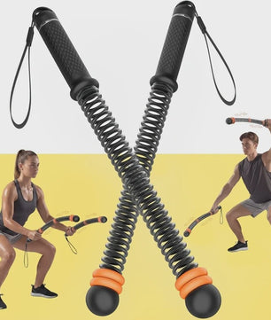 Draadloze Battle Ropes Set met Verstelbare Handvatten - Krachttraining voor Thuis