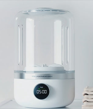 Draagbare Mini Wasmachine voor Ondergoed & Sokken - 1L Capaciteit, Dehydraterend