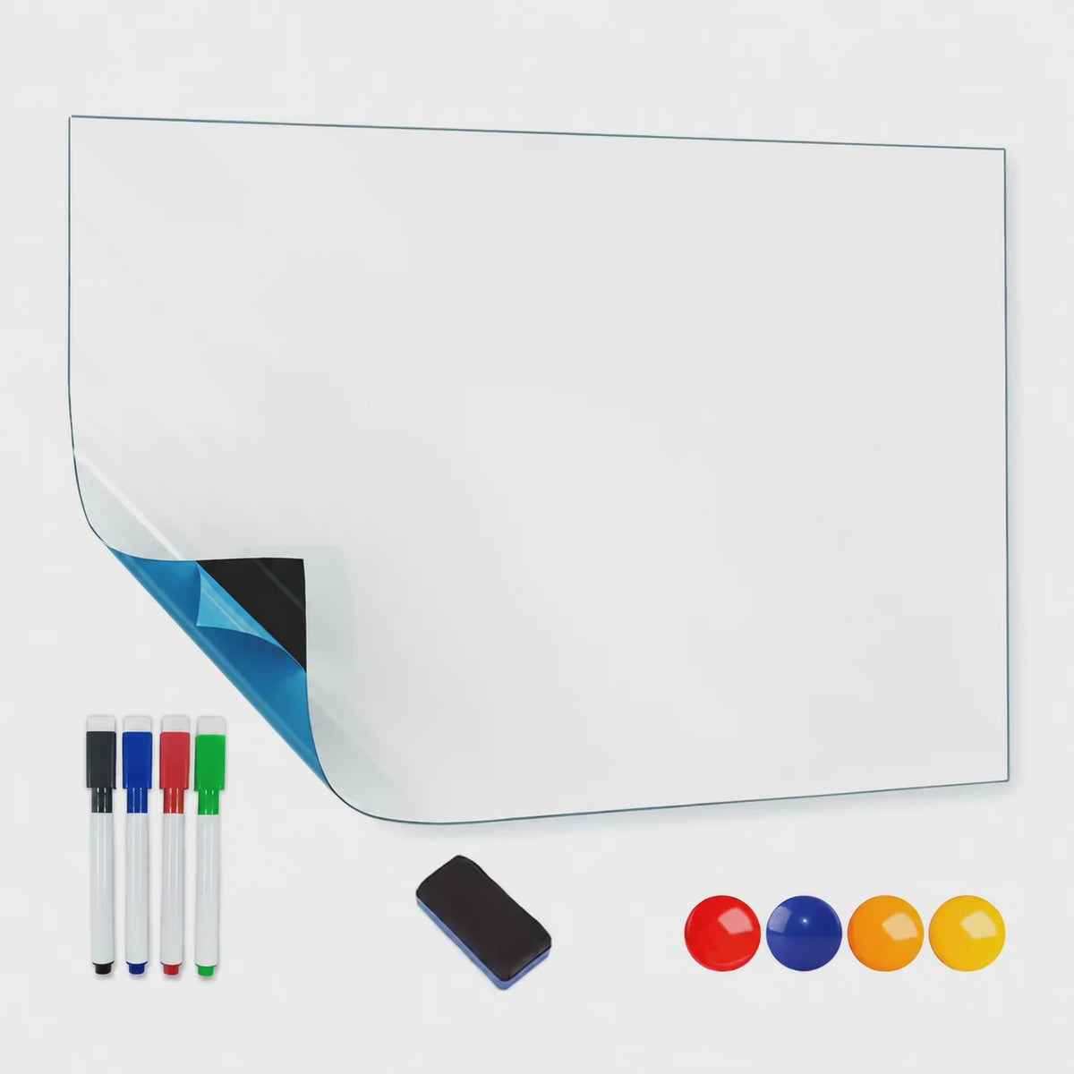 Zelfklevende Magnetische Whiteboard Sticker - Uitwisbaar & Flexibel voor Kantoor en Klaslokaal