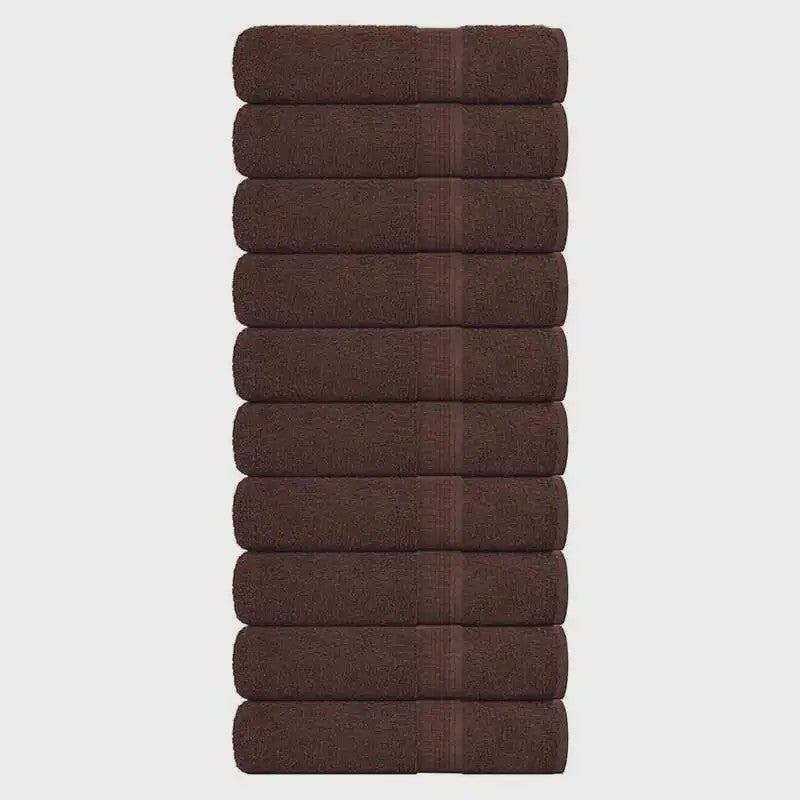 10-Pack Luxe Bruine Badhanddoeken 100x150cm 360g/m² 100% Katoen