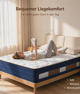 Luvanza 25cm 7-Zone Matras - Orthopedisch, Ademend & Wasbaar