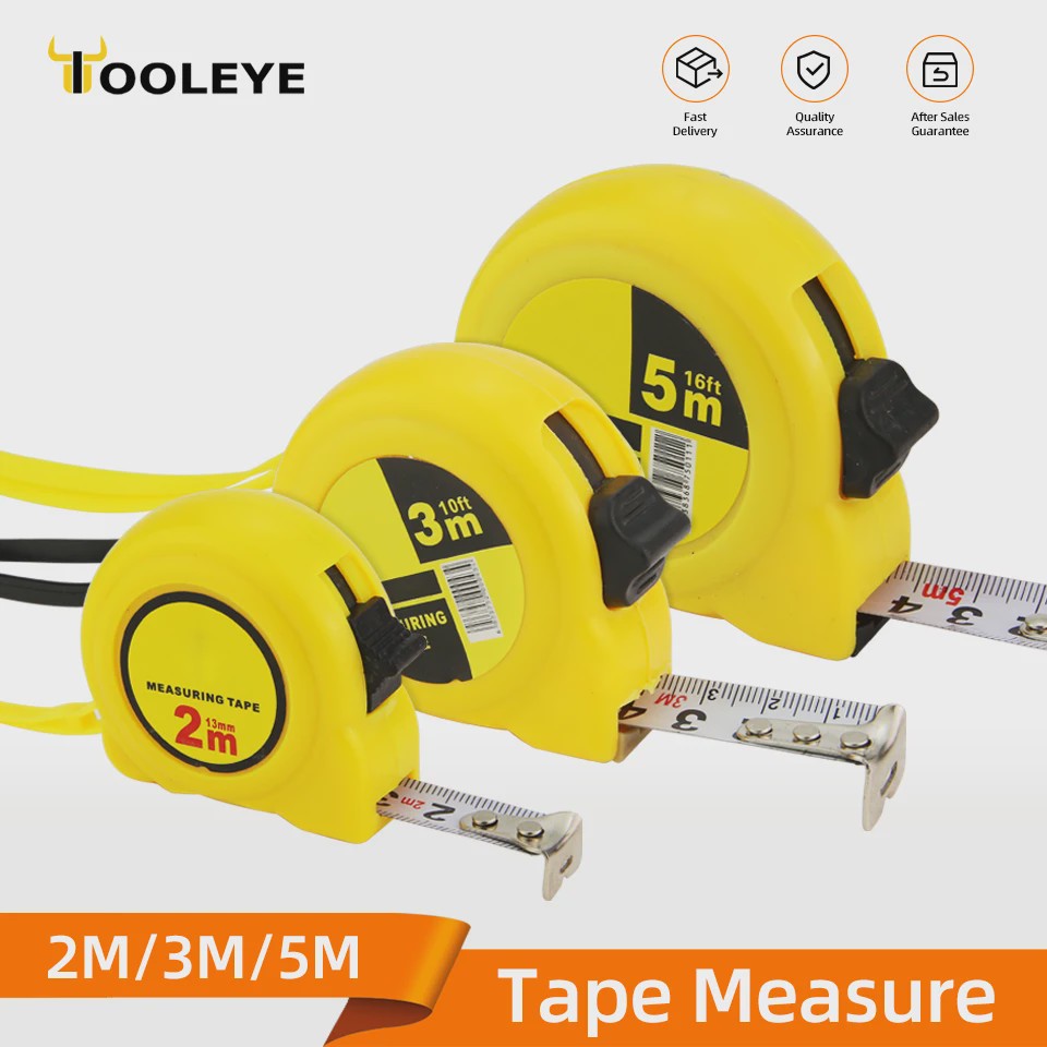 Robuuste Rolbandmaat 2M, 3M, 5M - Duurzaam ABS & Staal