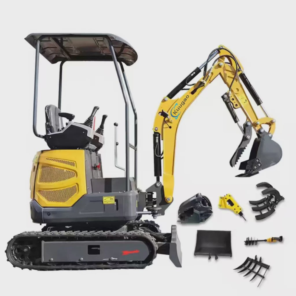 Mini Graafmachine 1.5 Ton - Multifunctioneel & Aanpasbaar