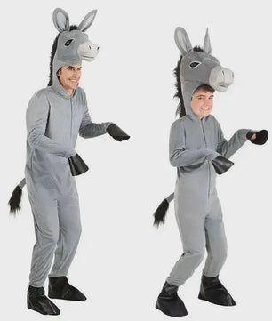 Donkey Kostuum voor Kinderen en Volwassenen - Feestelijk Dierkostuum voor Cosplay en Voorstellingen