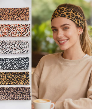 Elastische Dames Haarband met Panterprint - Stijlvol & Comfortabel voor Sport, Yoga en Dagelijks Gebruik