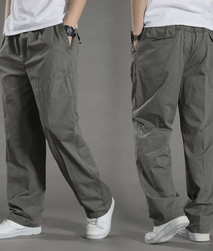 Herfst/Lente Heren Cargo Werkbroek Katoen - Casual Jogger & Klimbroek - Grote Maten tot 6XL