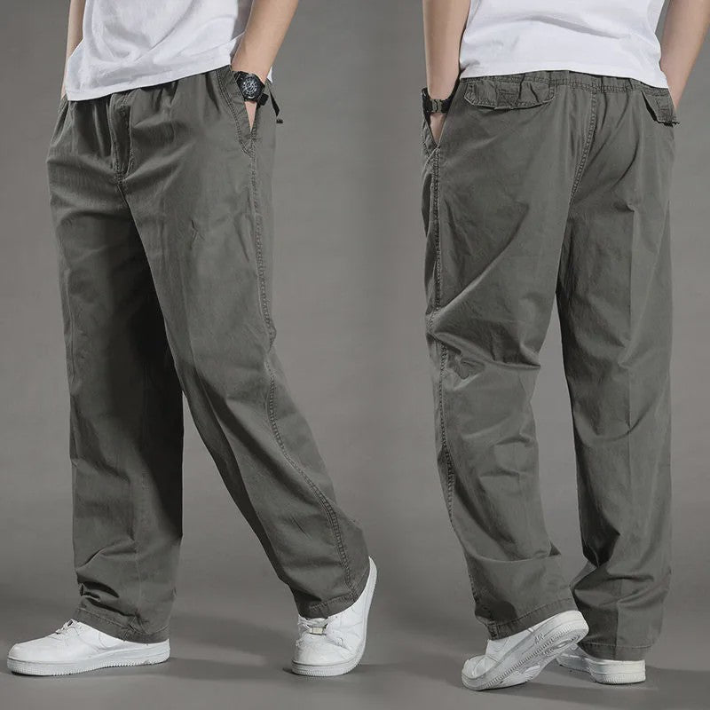 Herfst/Lente Heren Cargo Werkbroek Katoen - Casual Jogger & Klimbroek - Grote Maten tot 6XL