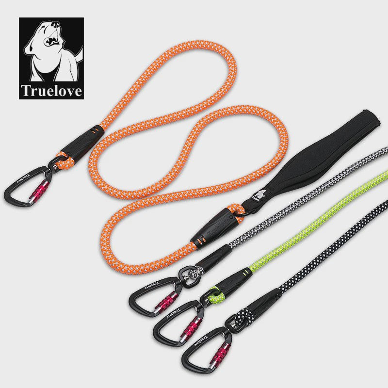 TrueLove Nylon Hondentuig met Reflecterende Haak en Neopreen Handvat
