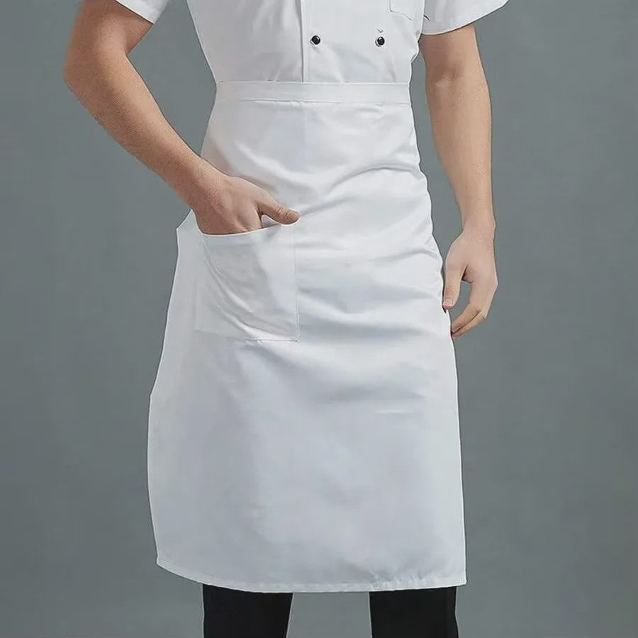 Professionele Zwarte Halfschort Keukenschort voor Chefs en Horeca Personeel
