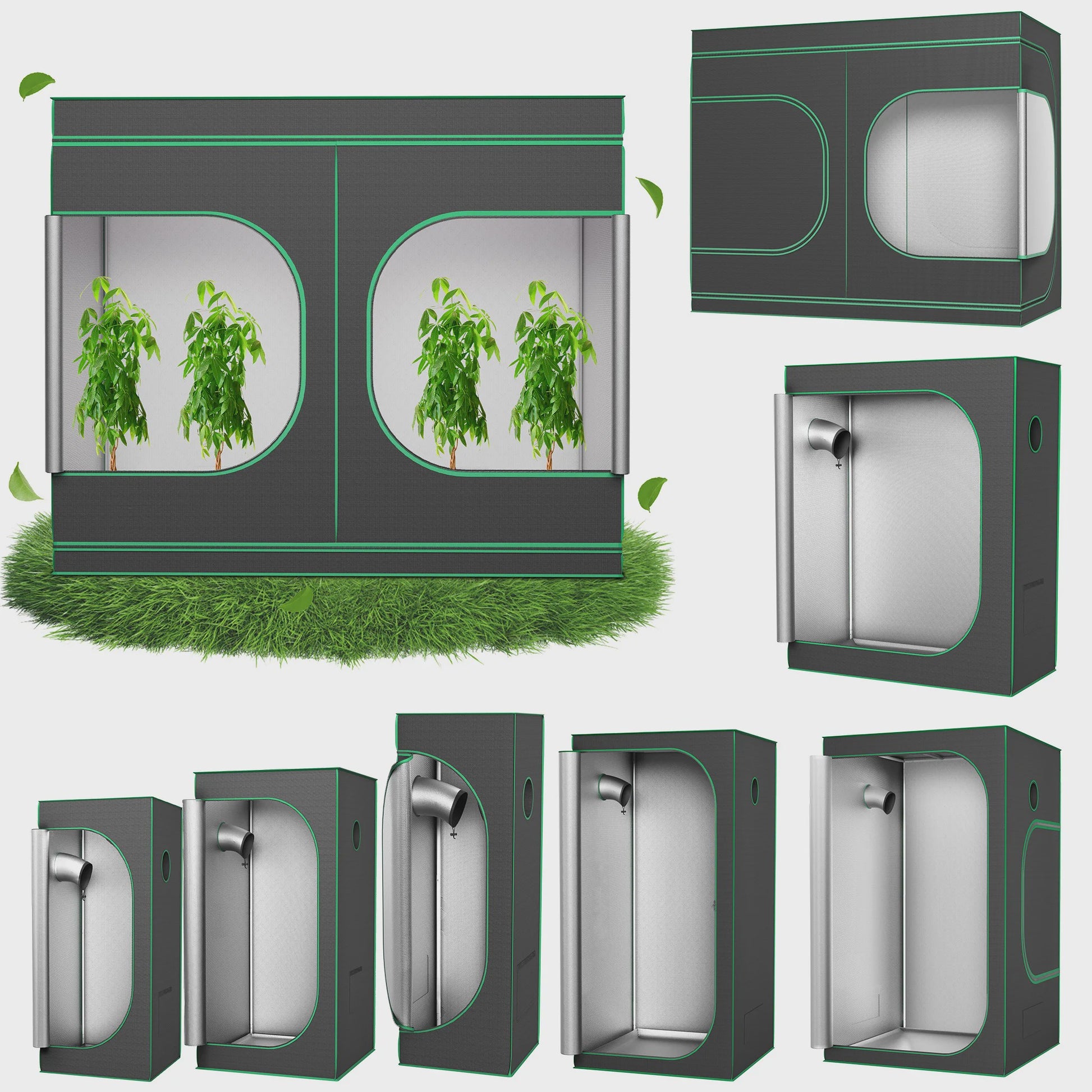 Professionele Kweek Telt - Indoor Growroom met Observatievenster & Reflecterende Mylar