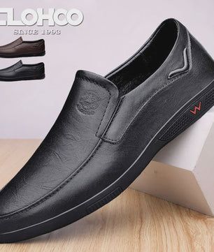 Handgemaakte Leren Herenschoenen - Zakelijk Casual - Rubberen Zool