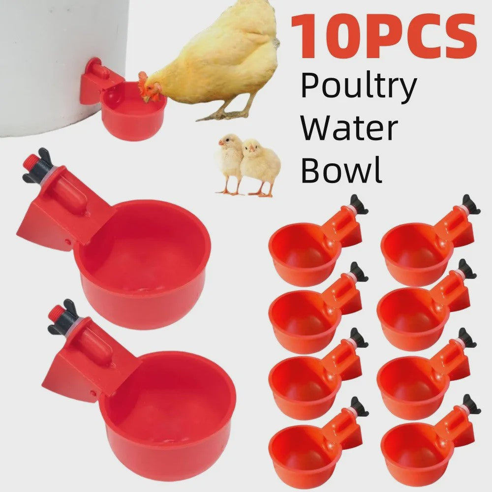 Automatische Drinkbakjes voor Kippen en Watervogels - Set van 10