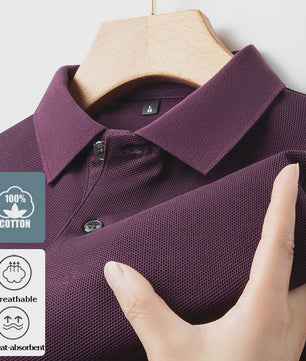 Heren Poloshirt Korte Mouw - 100% Gemerceriseerd Katoen, Ademend & Stijlvol voor Zomer, Golf & Casual