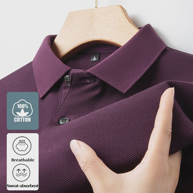 Heren Poloshirt Korte Mouw - 100% Gemerceriseerd Katoen, Ademend & Stijlvol voor Zomer, Golf & Casual