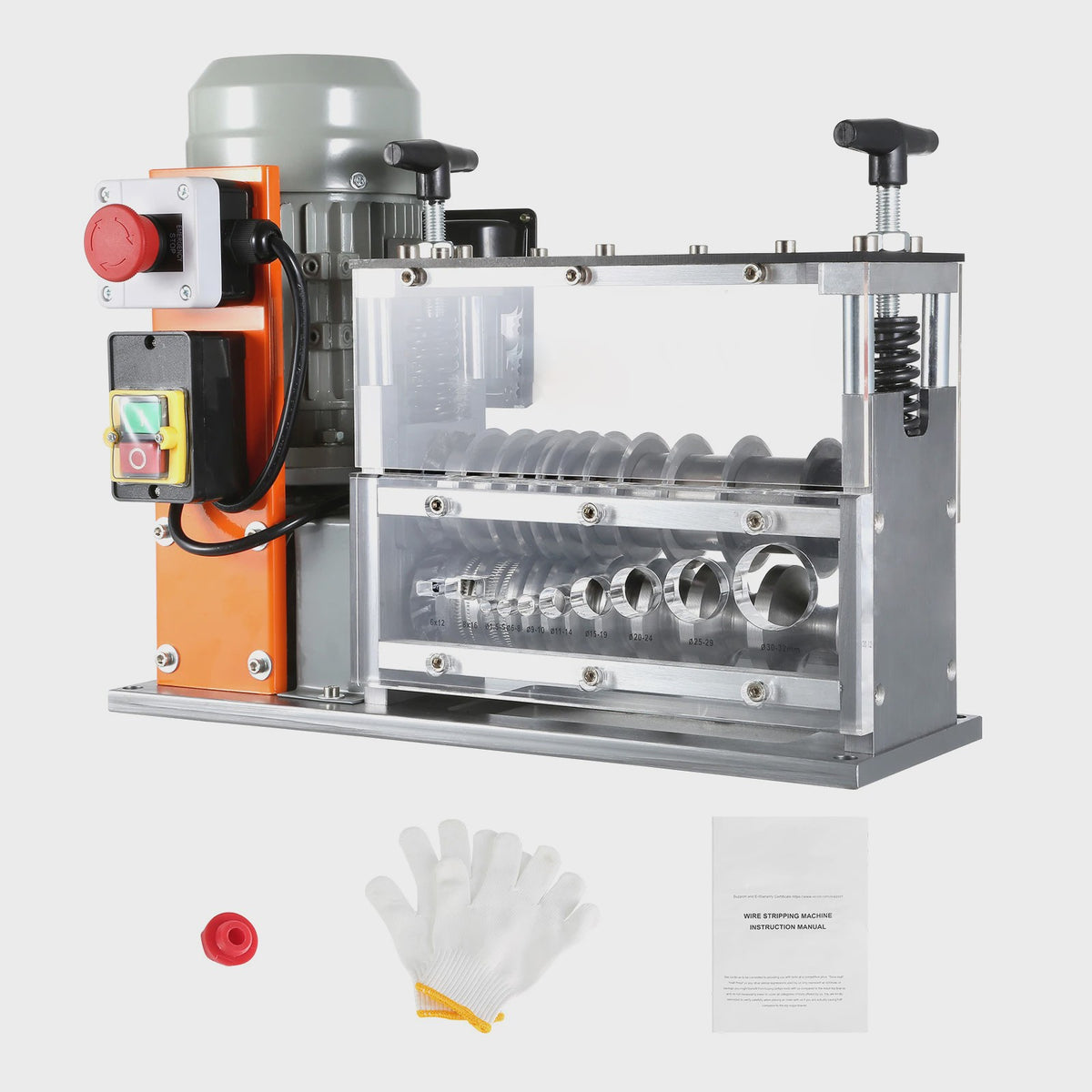 Professionele Elektrische Kabelstripper - 750W, 1.5-32mm, 10 Kanalen voor Koper Recycling