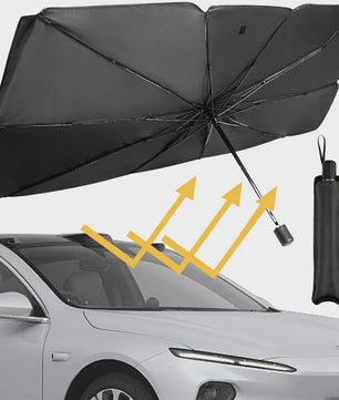 Universeel Auto Voorruit Zonnescherm Paraplu - Opvouwbaar & Compact