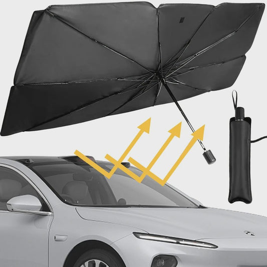 Universeel Auto Voorruit Zonnescherm Paraplu - Opvouwbaar & Compact