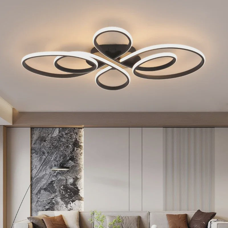 Moderne LED Plafondlamp met Afstandsbediening - Dimbare Plafondverlichting voor Woonkamer