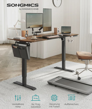 Elektrisch In Hoogte Verstelbaar Bureau 70x160 cm - Traploos Verstelbaar (72-120 cm)