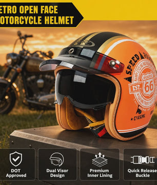 Stijlvolle Open Face Motorhelm met Unieke Graffiti Art - Lichtgewicht & Geventileerd