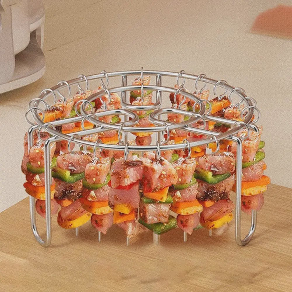 Verticale Grill Racks van Roestvrij Staal - 12/24/49 Spiesjes Houder