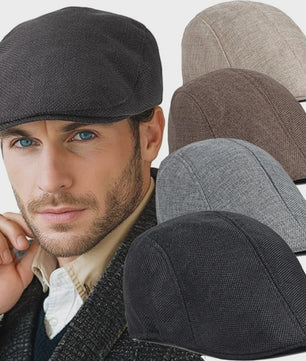 Stijlvolle Britse Baret Pet voor Heren - Retro Painter Cap voor Lente & Zomer