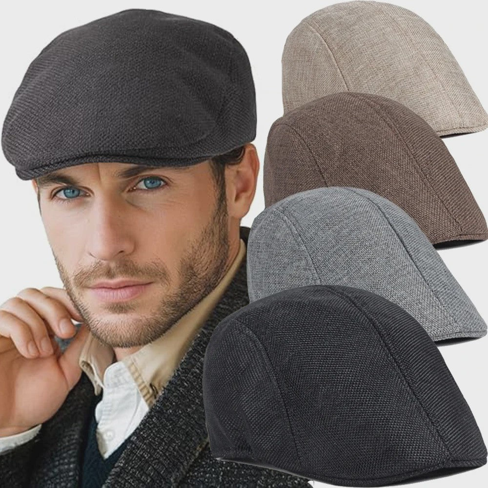 Stijlvolle Britse Baret Pet voor Heren - Retro Painter Cap voor Lente & Zomer