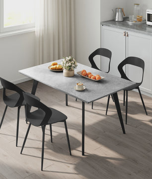 Set van 4 Moderne Eetkamerstoelen - PP Zitting & Metalen Poten - Ergonomisch Design