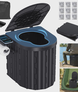 Draagbaar Opvouwbaar Toilet voor Buiten - 180kg Draagkracht, Multifunctioneel Noodtoilet voor Camping, Vissen, Wandelen