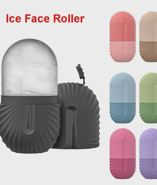 Silicone Gezichtsroller IJsblokjes Houder - Verkoelende Gezichtsmassage voor Wallen, Porien & Huidverbetering