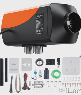 Krachtige Diesel Luchtverwarmer 2/8KW met Afstandsbediening en 10L Tank - Ideaal voor Camper, Boot & Voertuigen