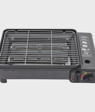 Draagbare Gas BBQ Grill met Opbergbox - Ideaal voor Camping, Reizen & Outdoor